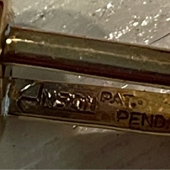 1940s-vintage signed Anson oval shaped gold plated retriever/spaniel cuff links - Picture 9 of 15